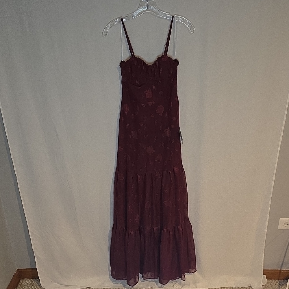 Gorgeous Lulu's Deep Red Maxi Dress
